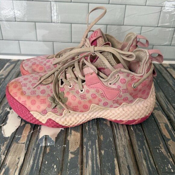 Adidas James Harden Basketball Shoes Vol. 6 PINK Monogram - Size 5 main image 9